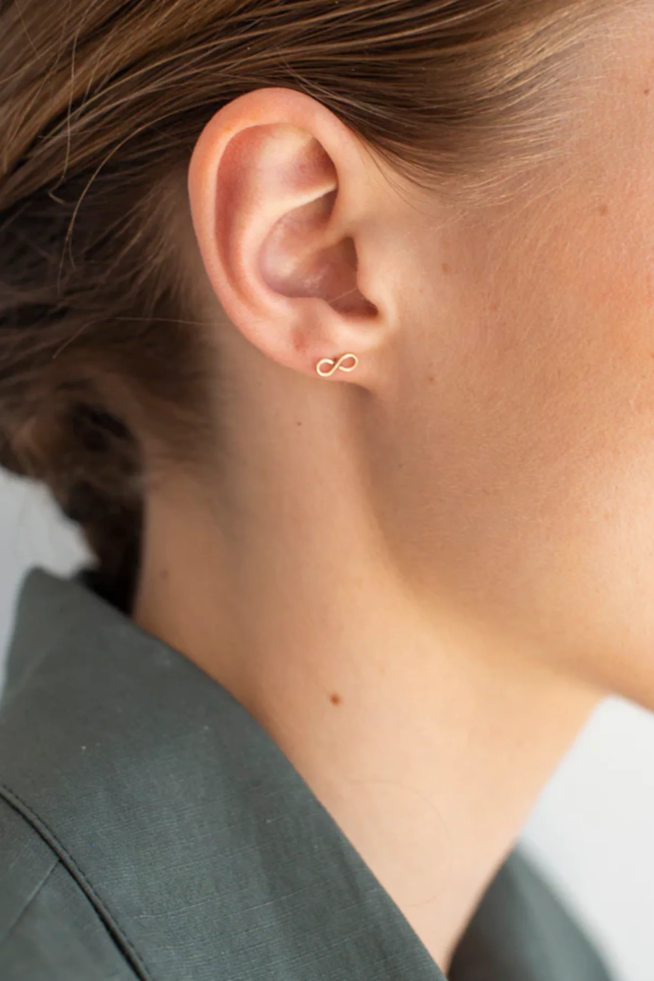 14k Infinity Studs - Image 3