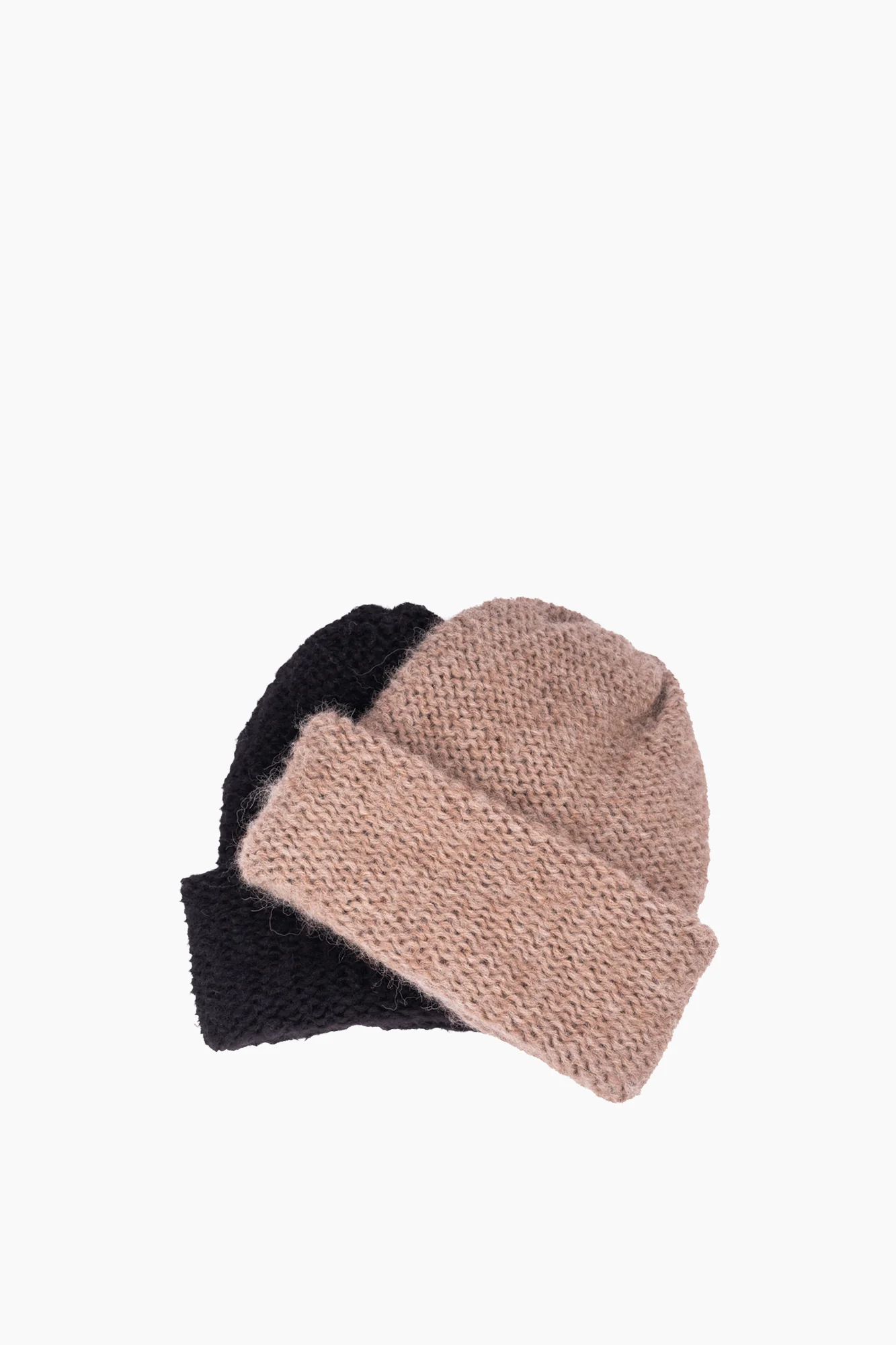 Baby Alpaca Mix Purl Stitch Beanie | 2 Colors - Image 4