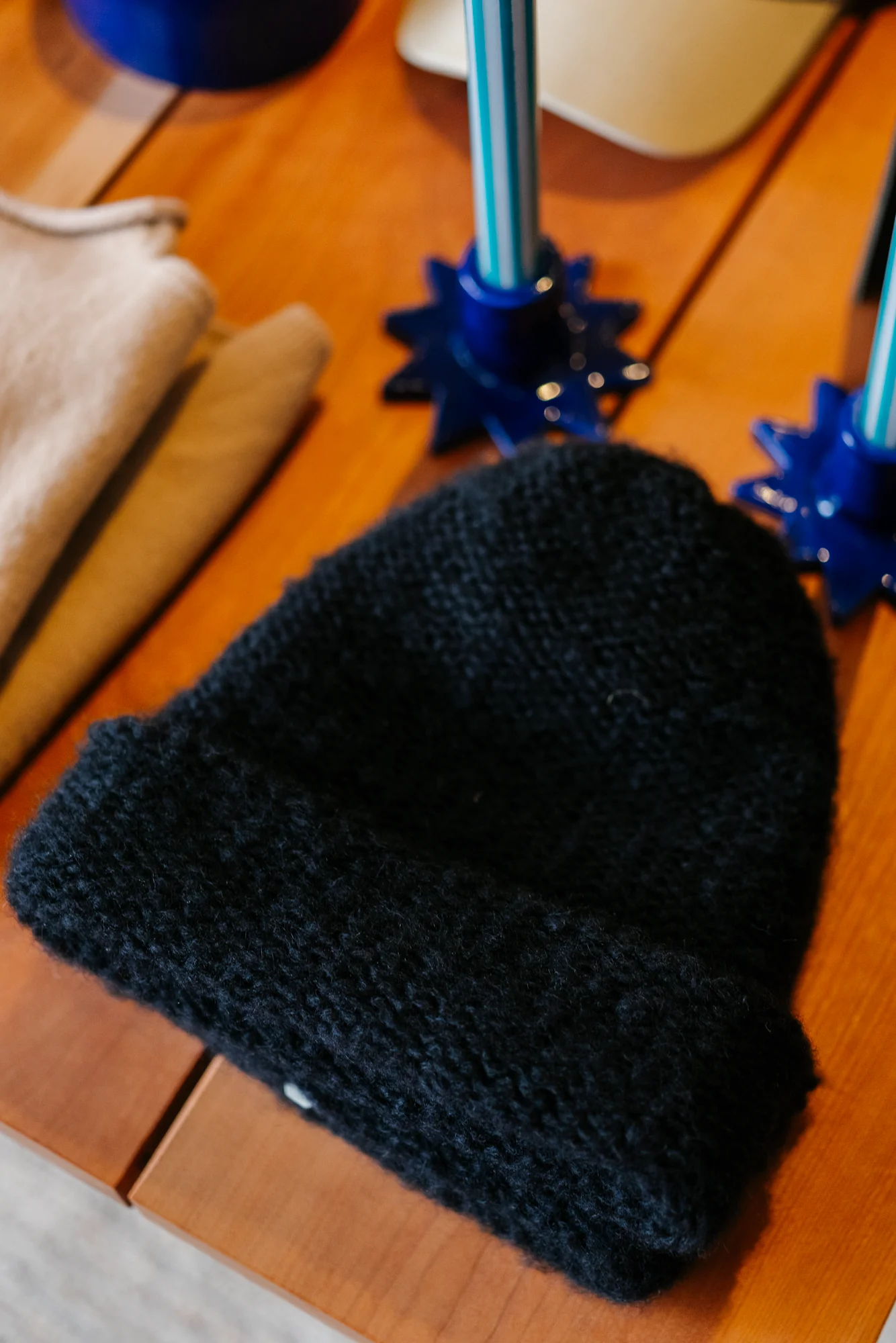 Baby Alpaca Mix Purl Stitch Beanie | 2 Colors - Image 6