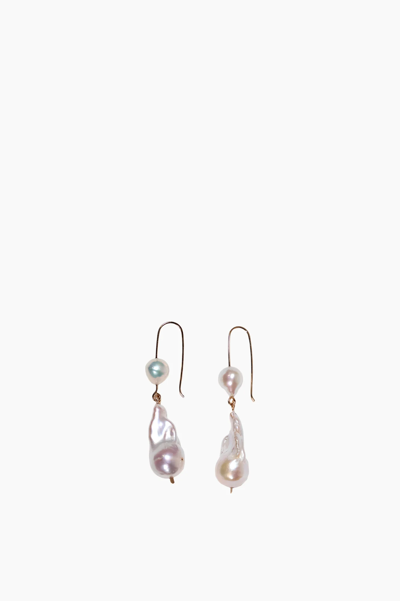 Baroque Pearl Double Drop Earrings