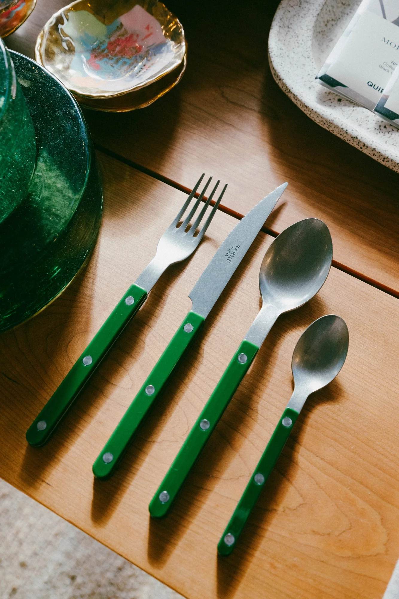 Bistrot Vintage Flatware Collection | Hunter Green - Image 2