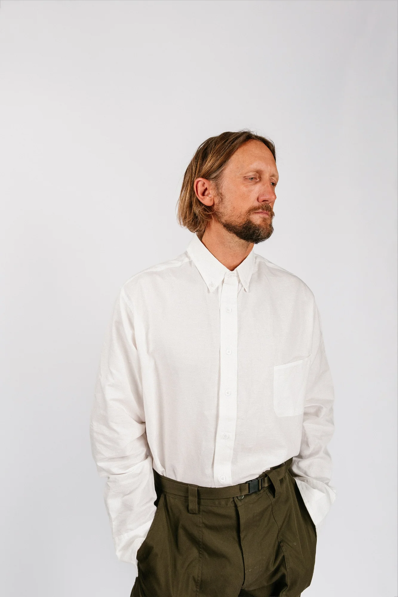 Catalina Button Down Shirt | Washed White - Image 11