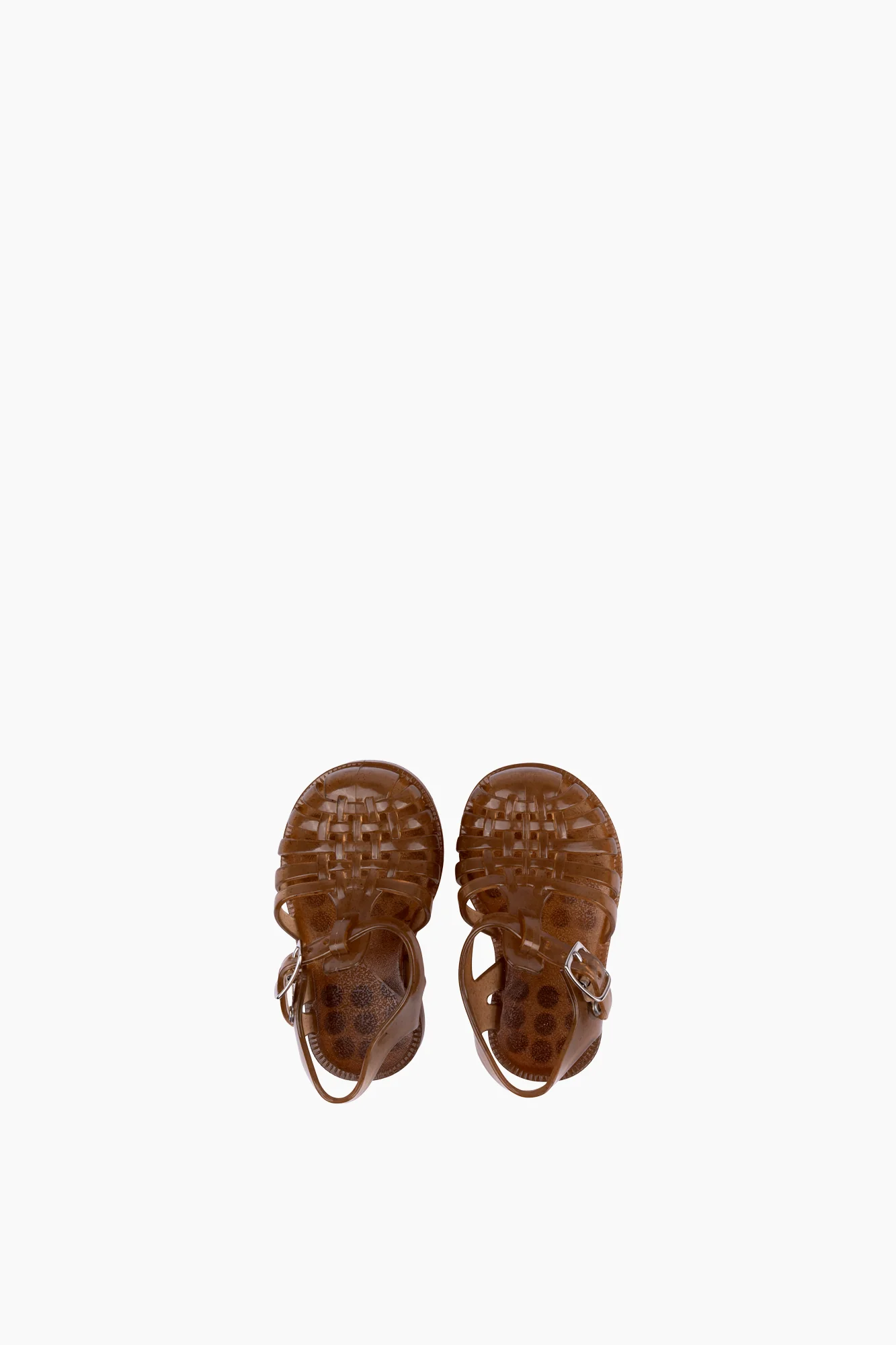 Children's French Recycled Hemp Fisherman Sandals in Sepia - Image 2