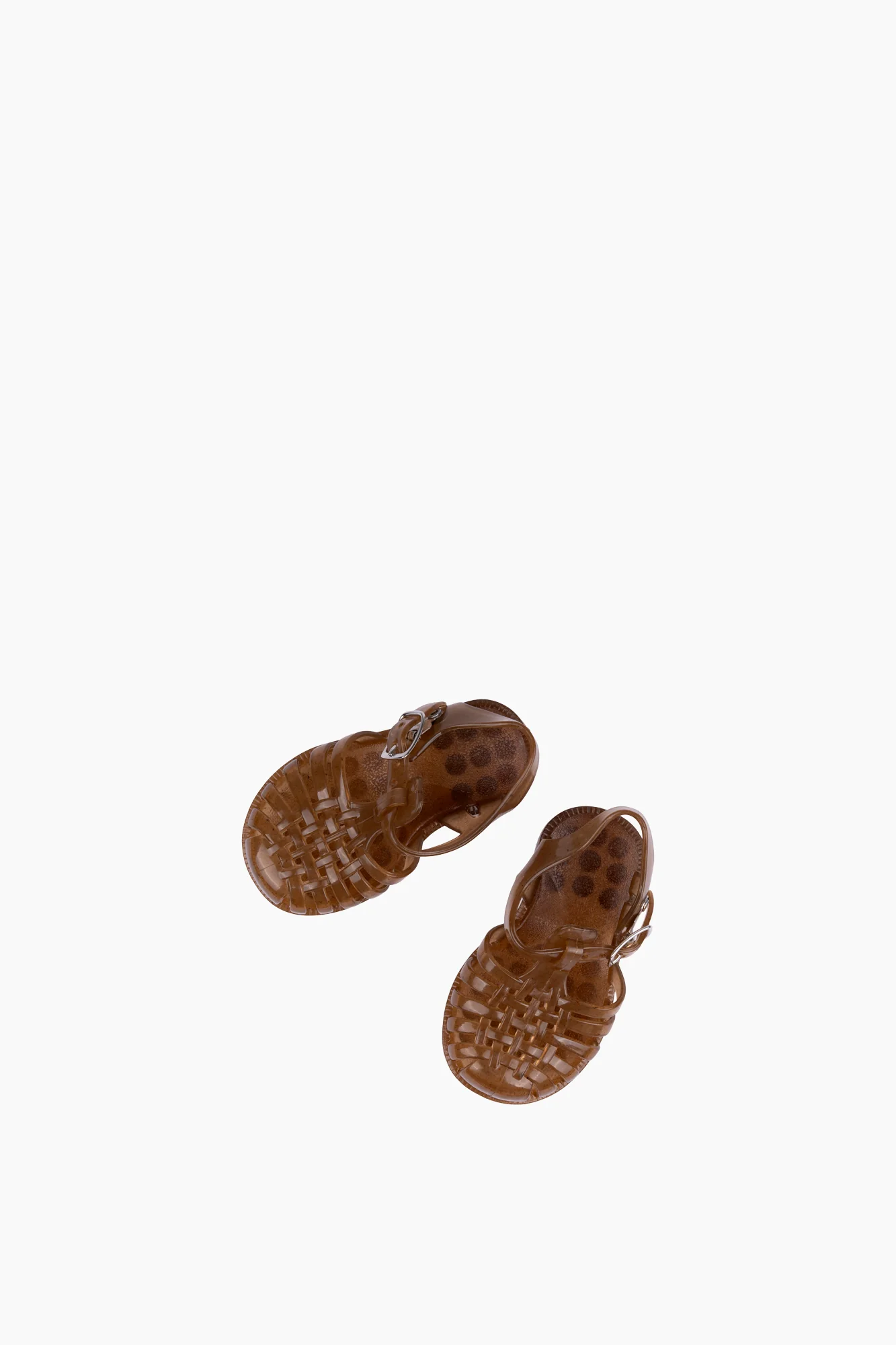 Children's French Recycled Hemp Fisherman Sandals in Sepia - Image 3