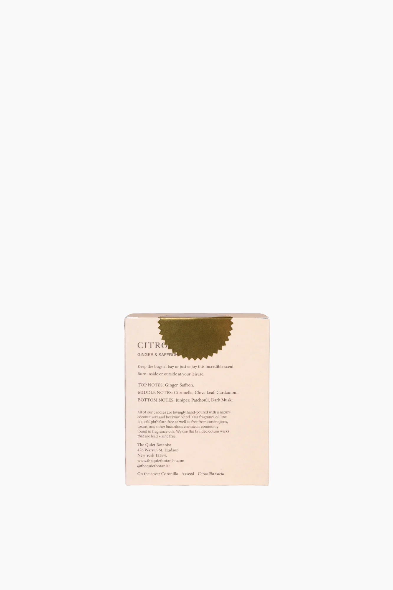 Citronella, Saffron & Ginger Candle - Image 4