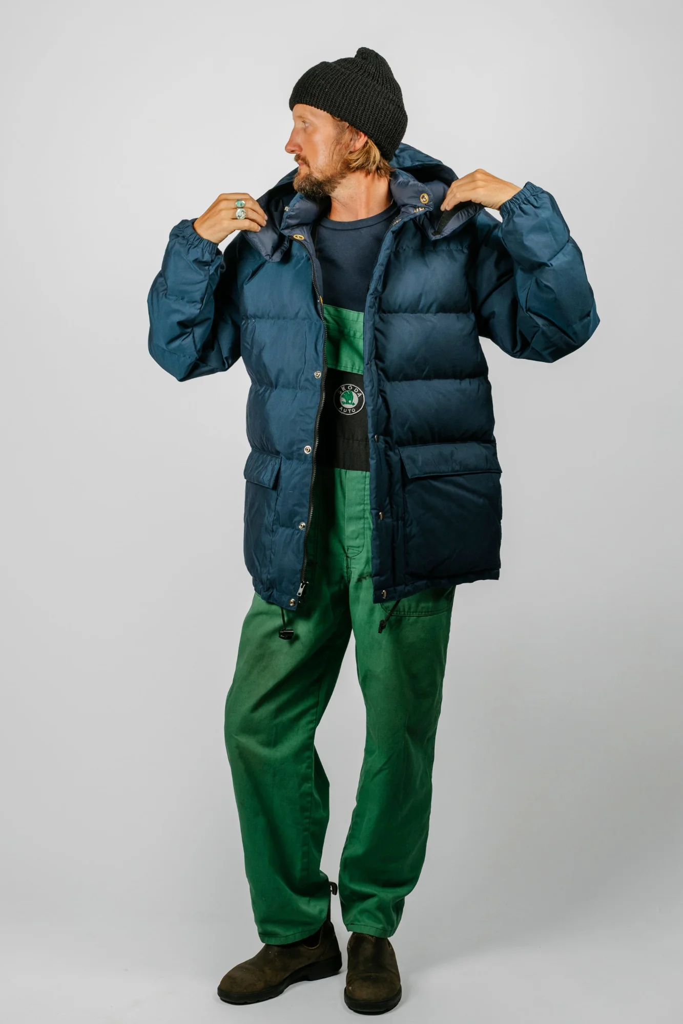 Classico Down Parka | Navy - Image 11