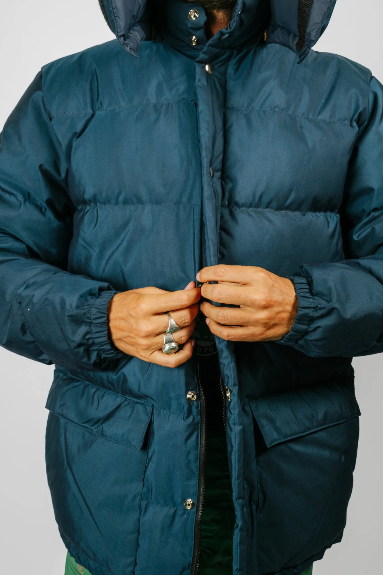 Classico Down Parka | Navy - Image 12