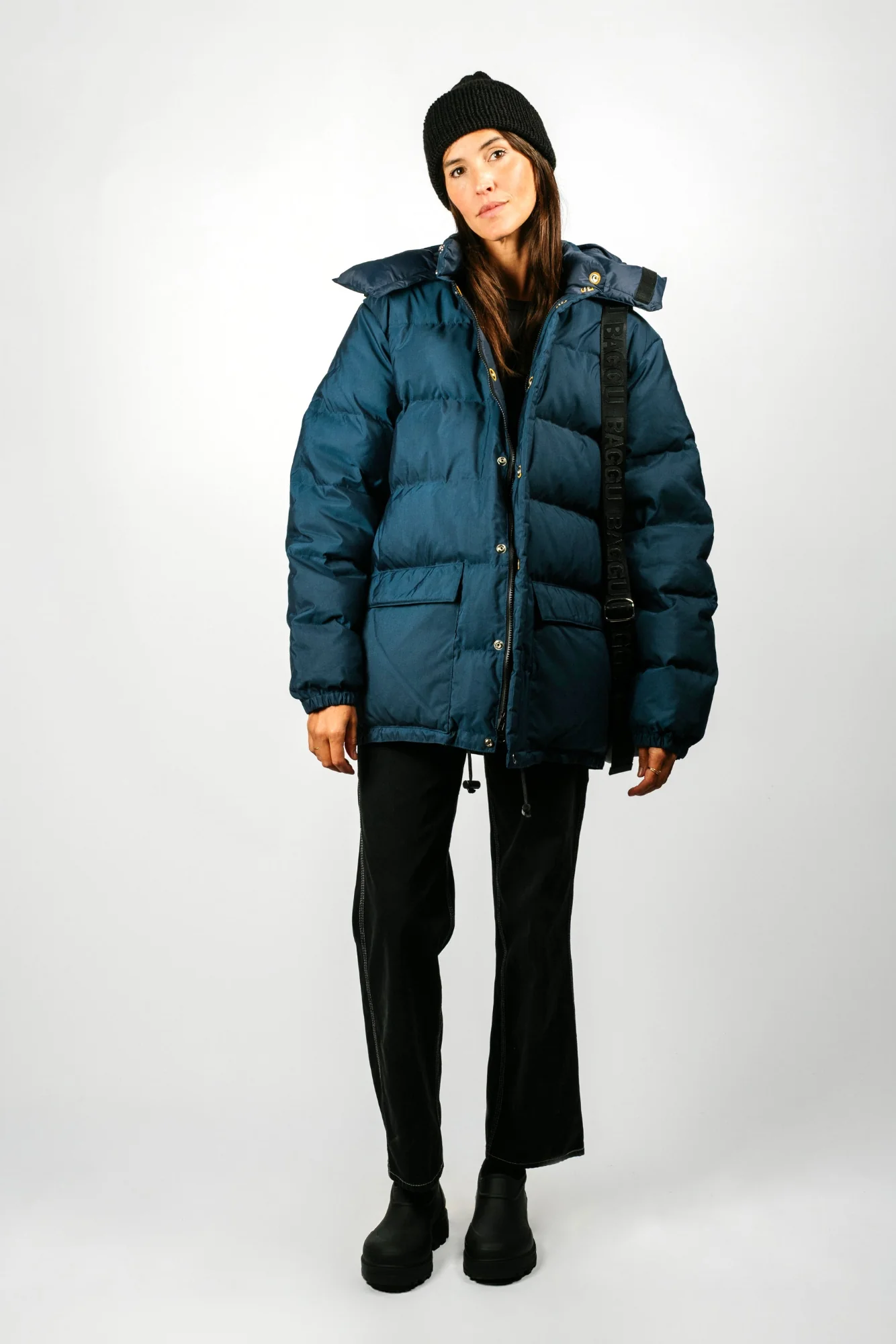 Classico Down Parka | Navy - Image 4