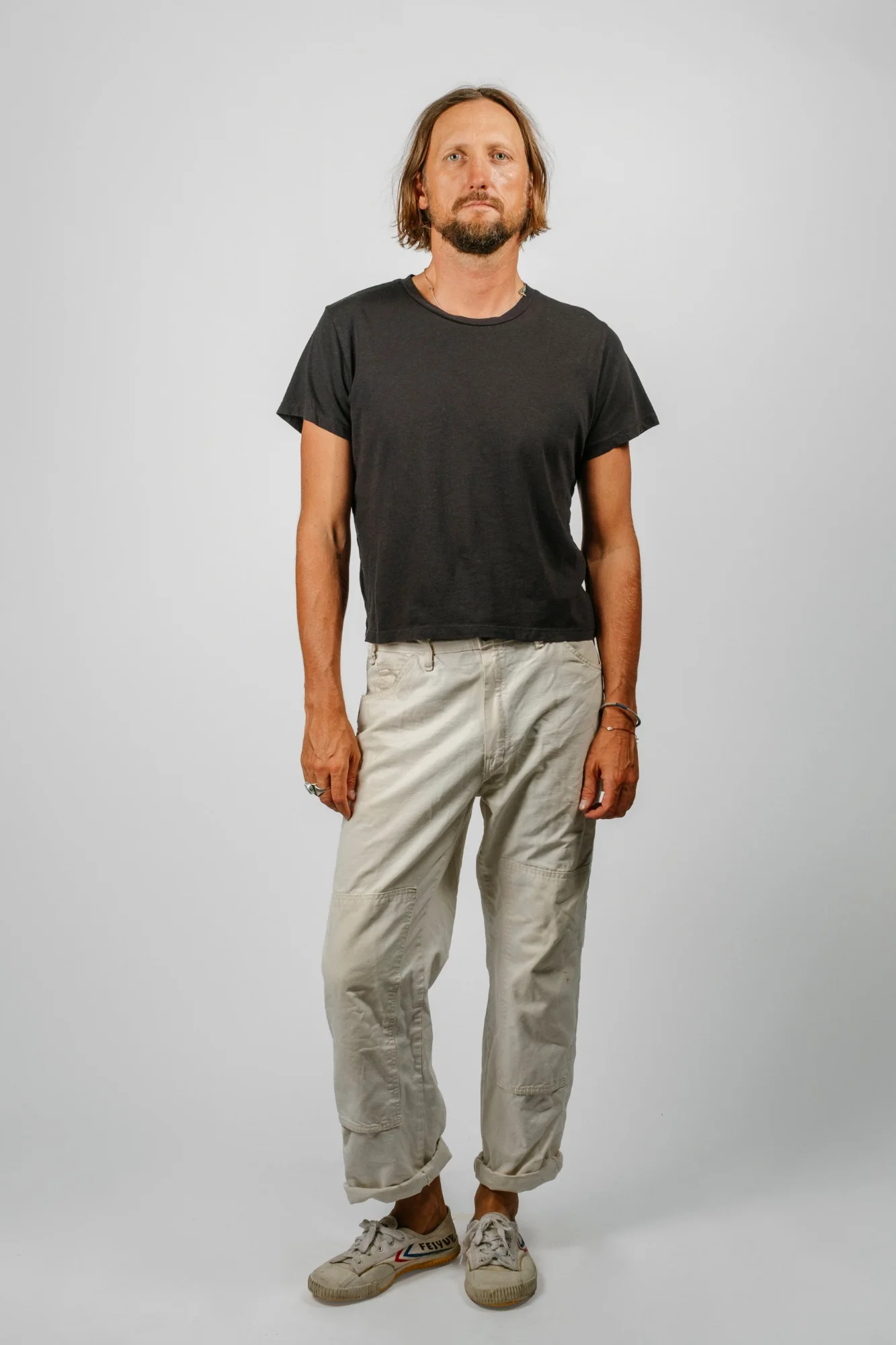 Cropped Lorel Tee | Black - Image 6