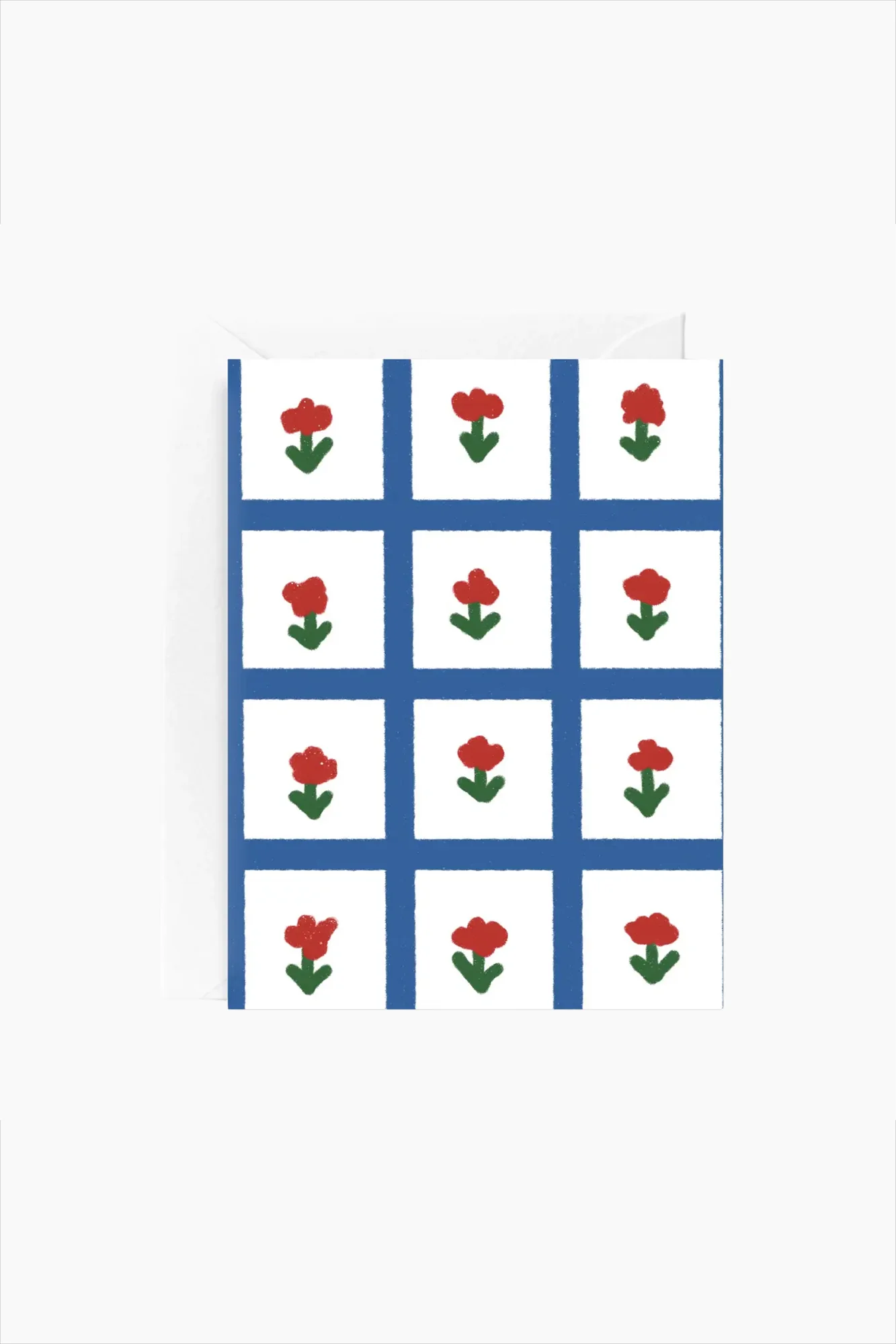 Floral Gingham Everyday Card