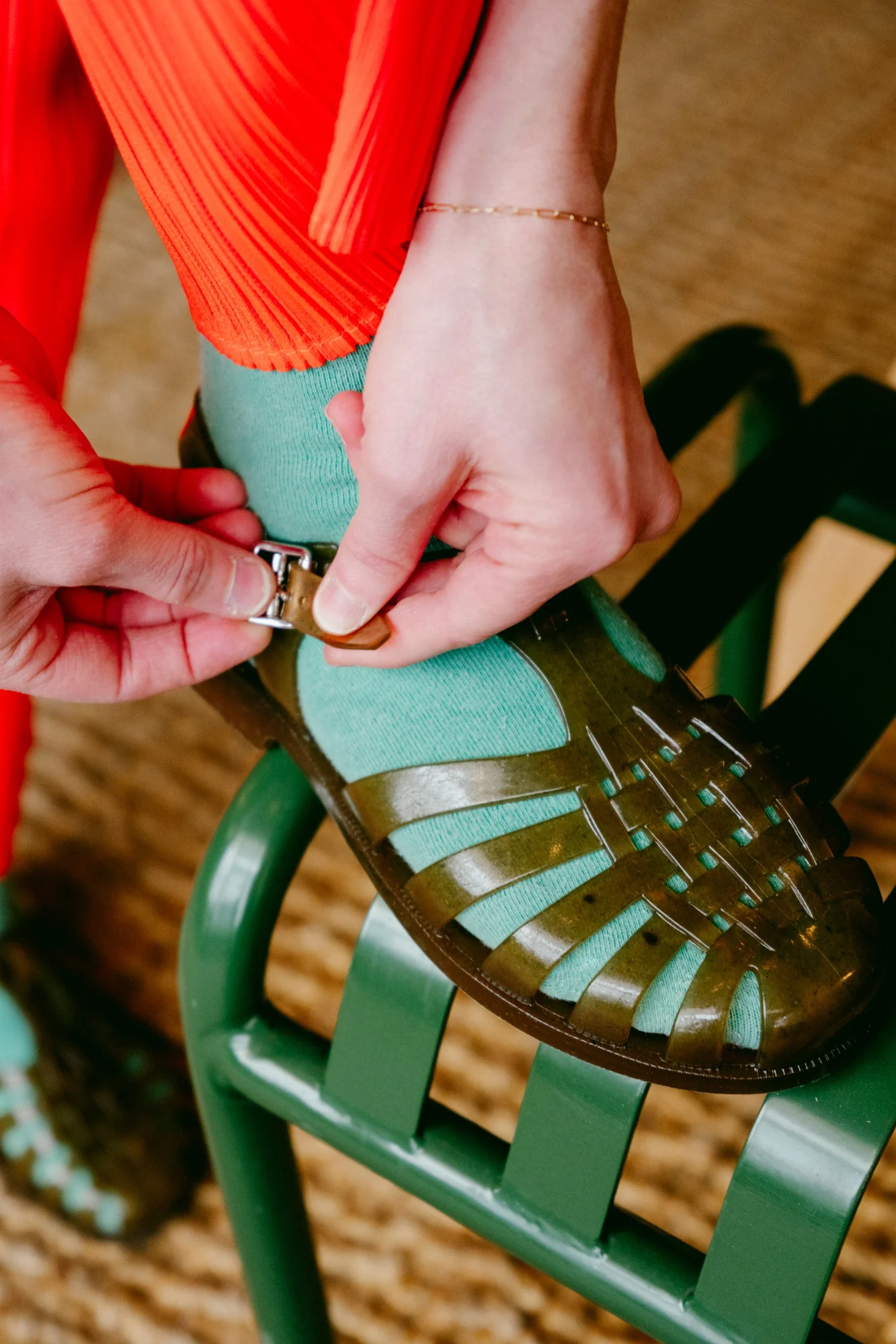 French Recycled Hemp Fisherman Sandals in Sepia - Image 7