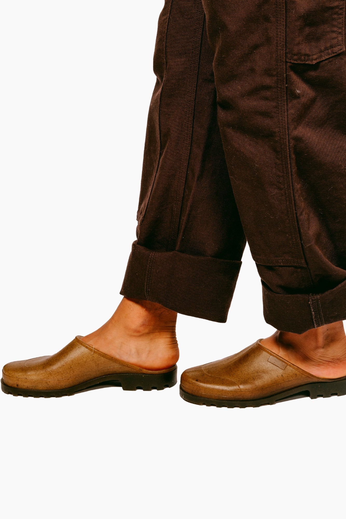 French Recycled Hemp Mules in Sepia - Image 5