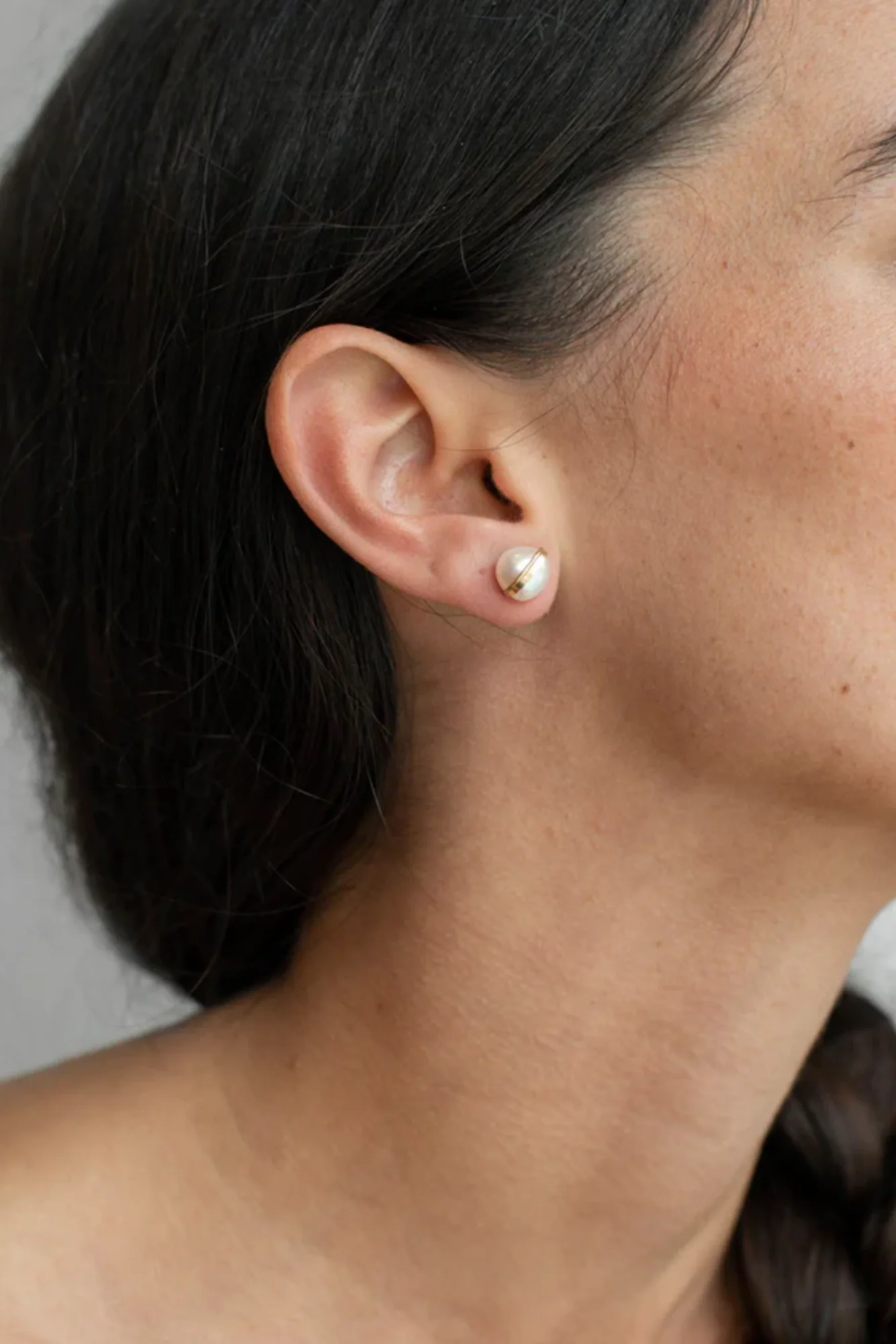 Grande Baroque Pearl Studs - Image 3