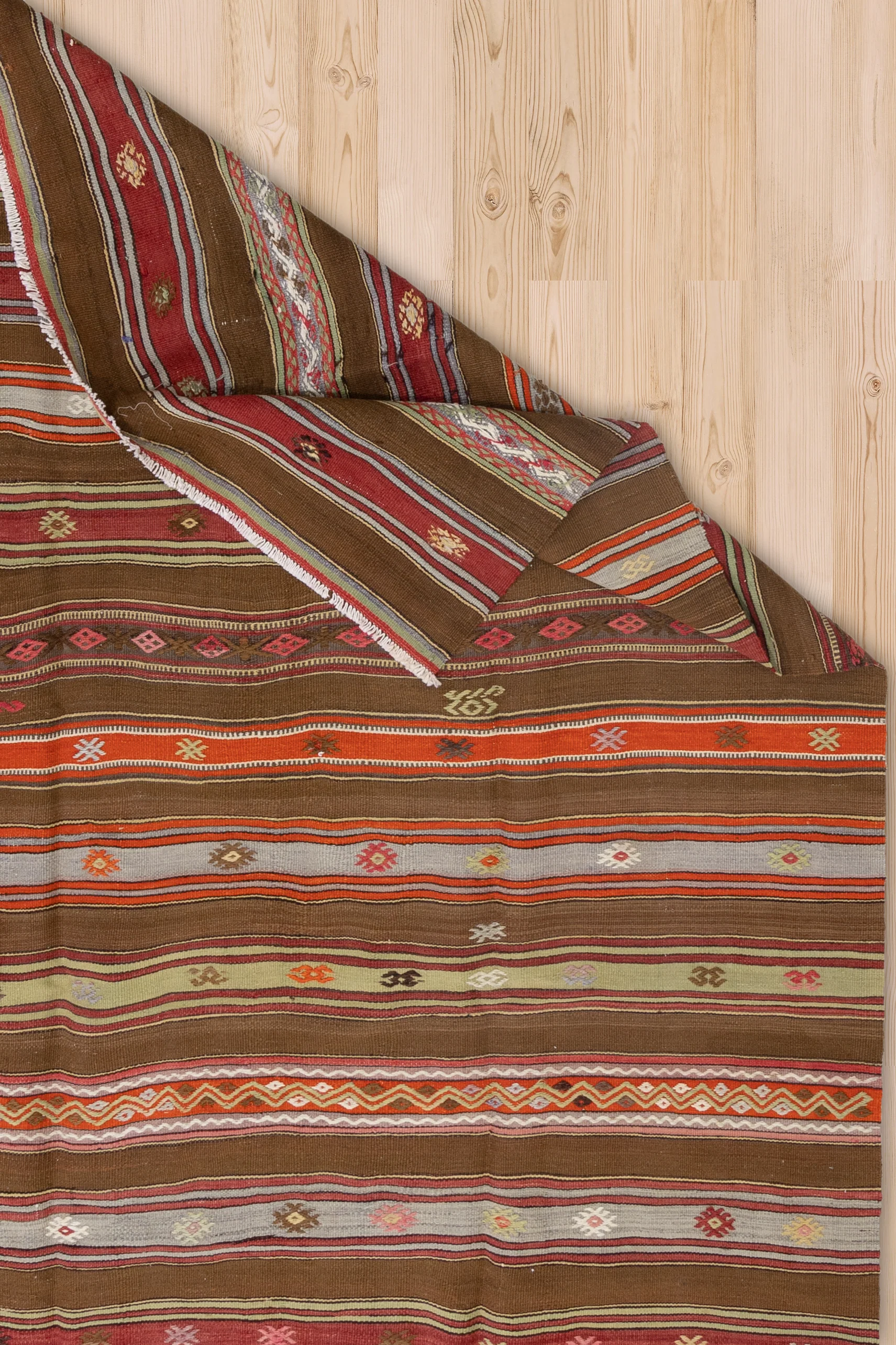 Antique Kilim Flatweave Rug - Image 2