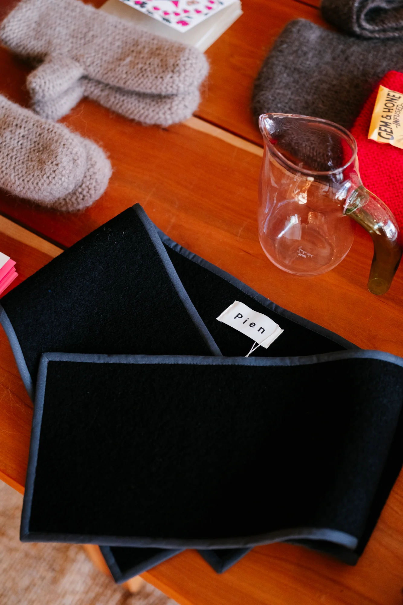 Mini Boiled Wool Scarf - Image 2