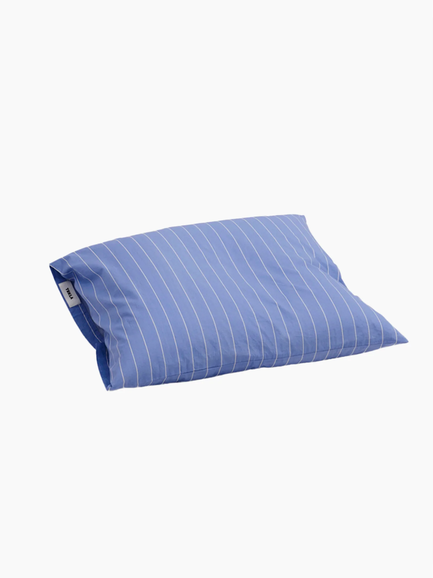 Organic Cotton Percale Bedding | Clear Blue Stripes - Image 3
