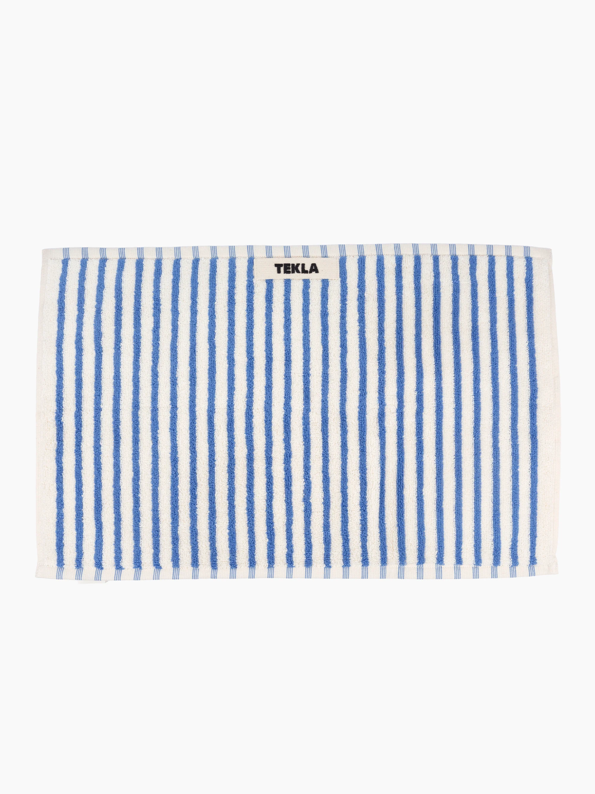 Organic Cotton Striped Towels & Bath Mat | Coastal - Image 9