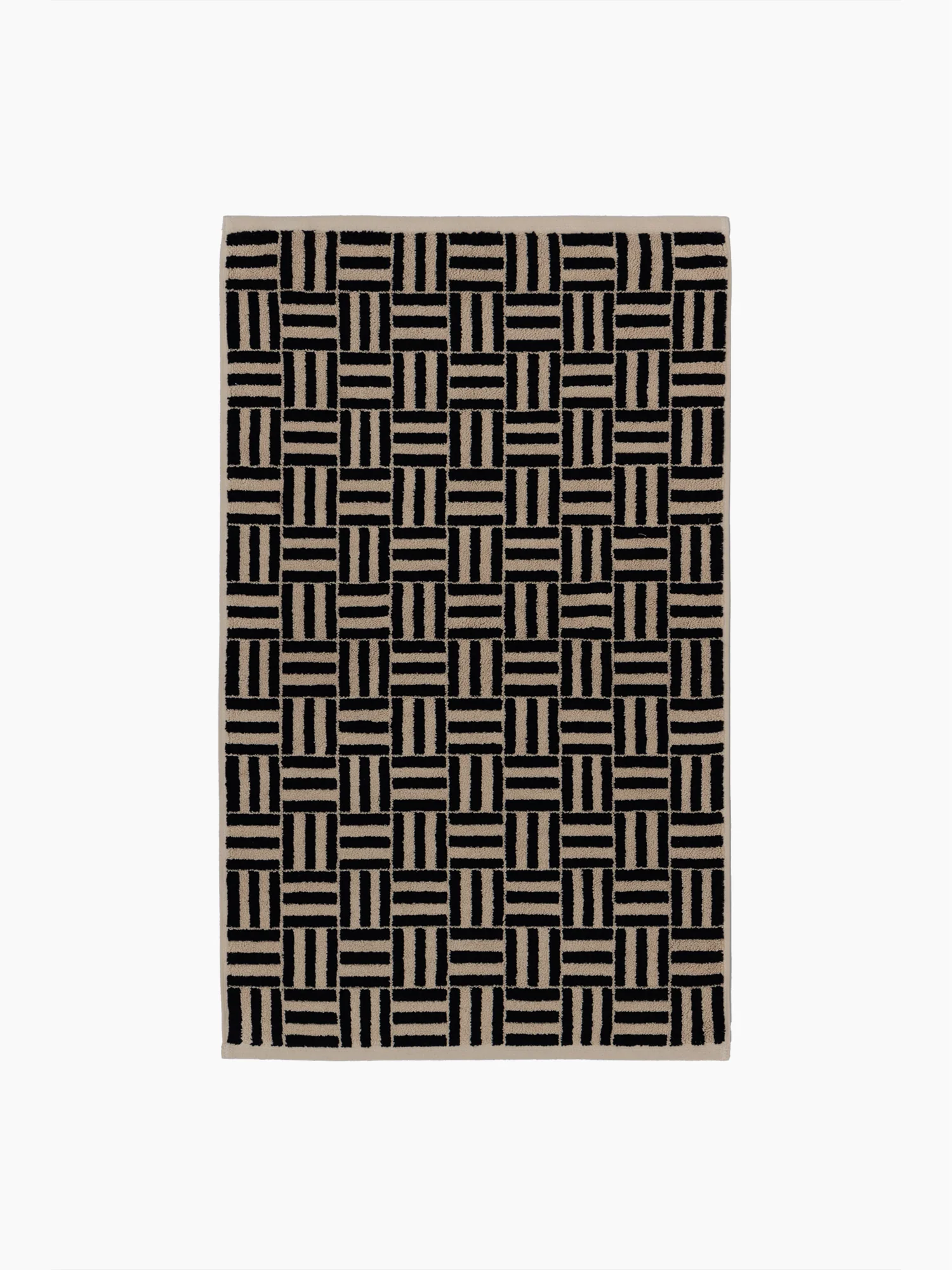 Organic Cotton Weave Towels | Sand & Noir - Image 6