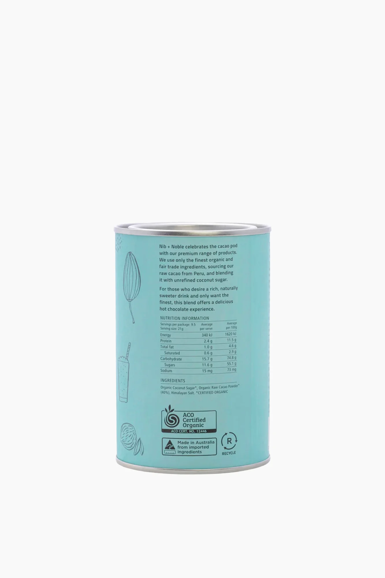 Organic Drinking Chocolate 40% Cacao - Image 3