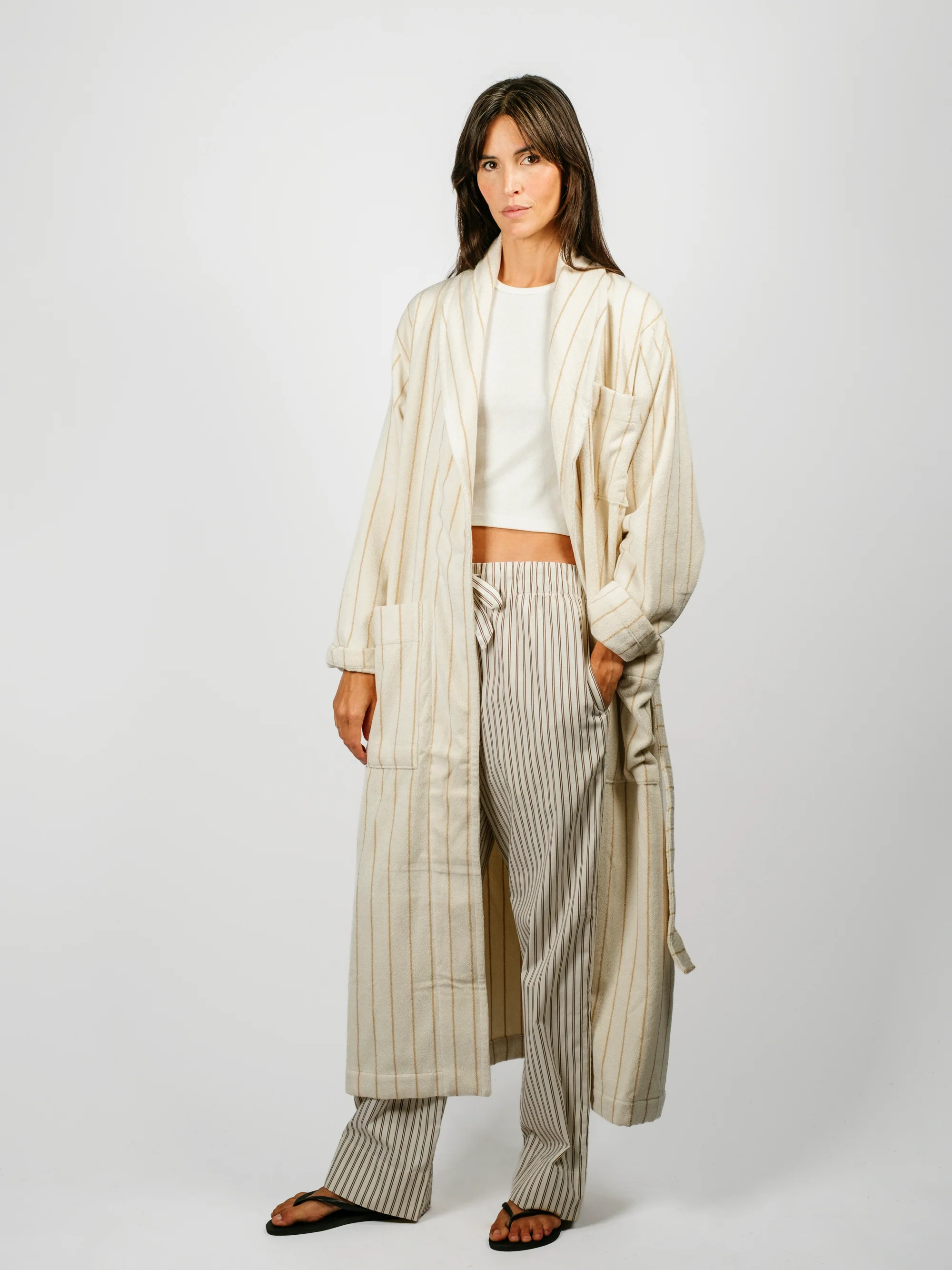 Organic Poplin Striped Sleepwear Pant | Hopper - Image 2