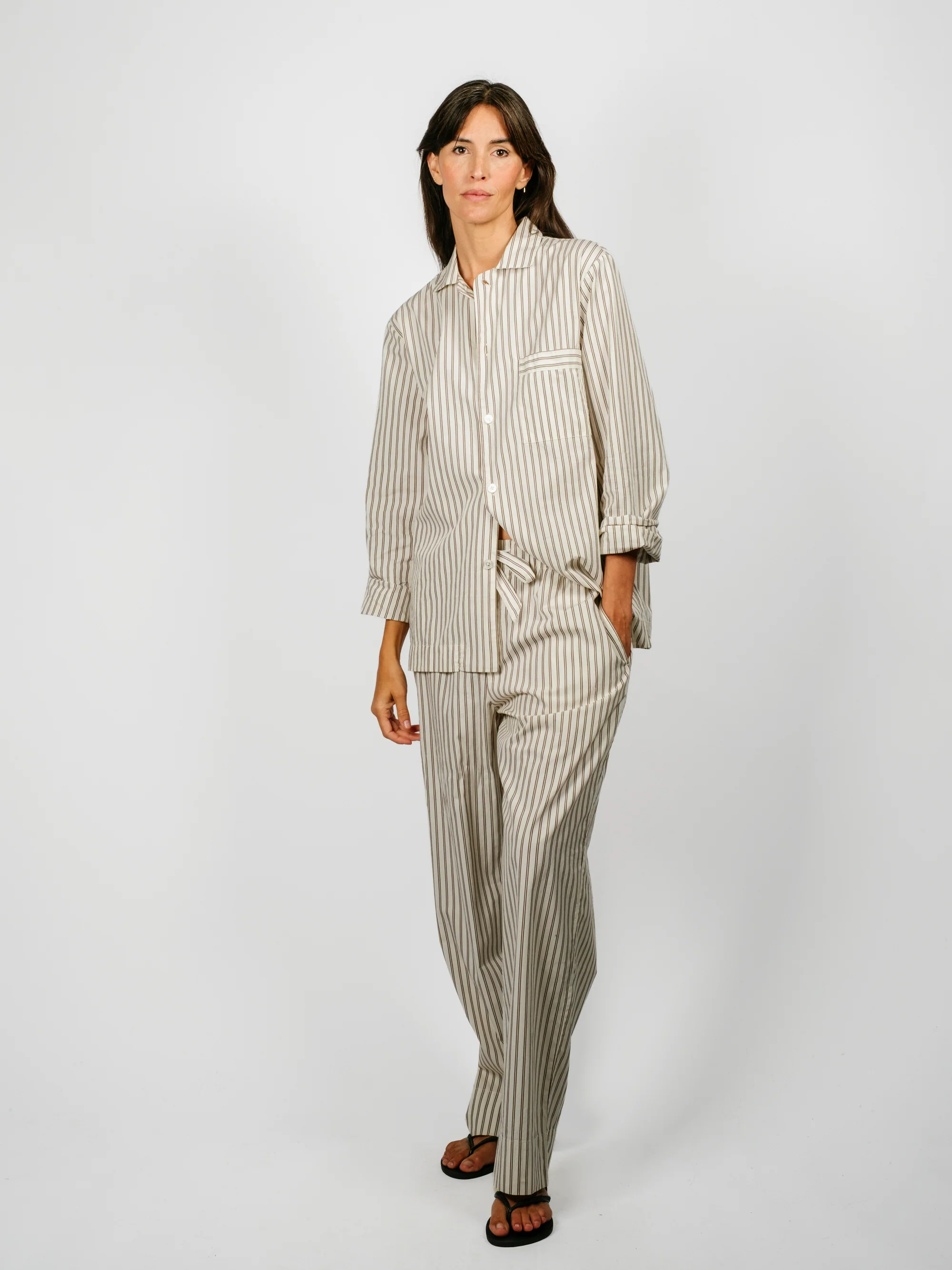 Organic Poplin Striped Sleepwear Pant | Hopper - Image 3
