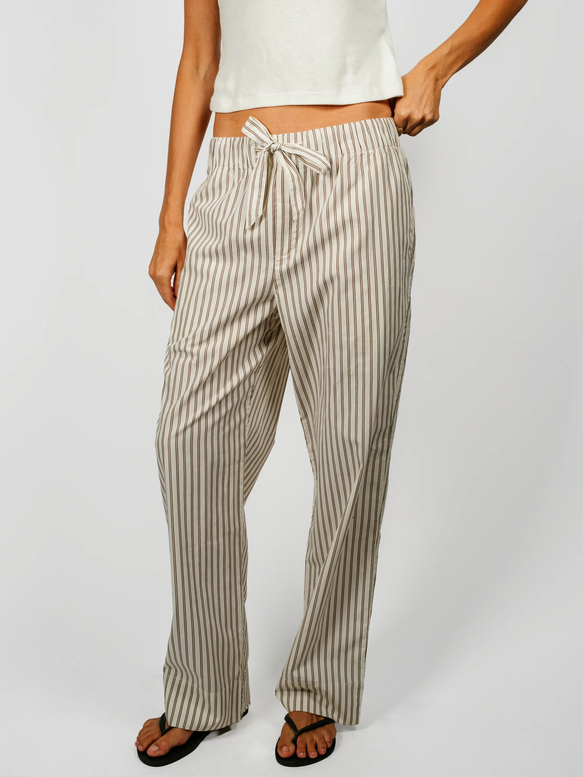 Organic Poplin Striped Sleepwear Pant | Hopper - Image 4