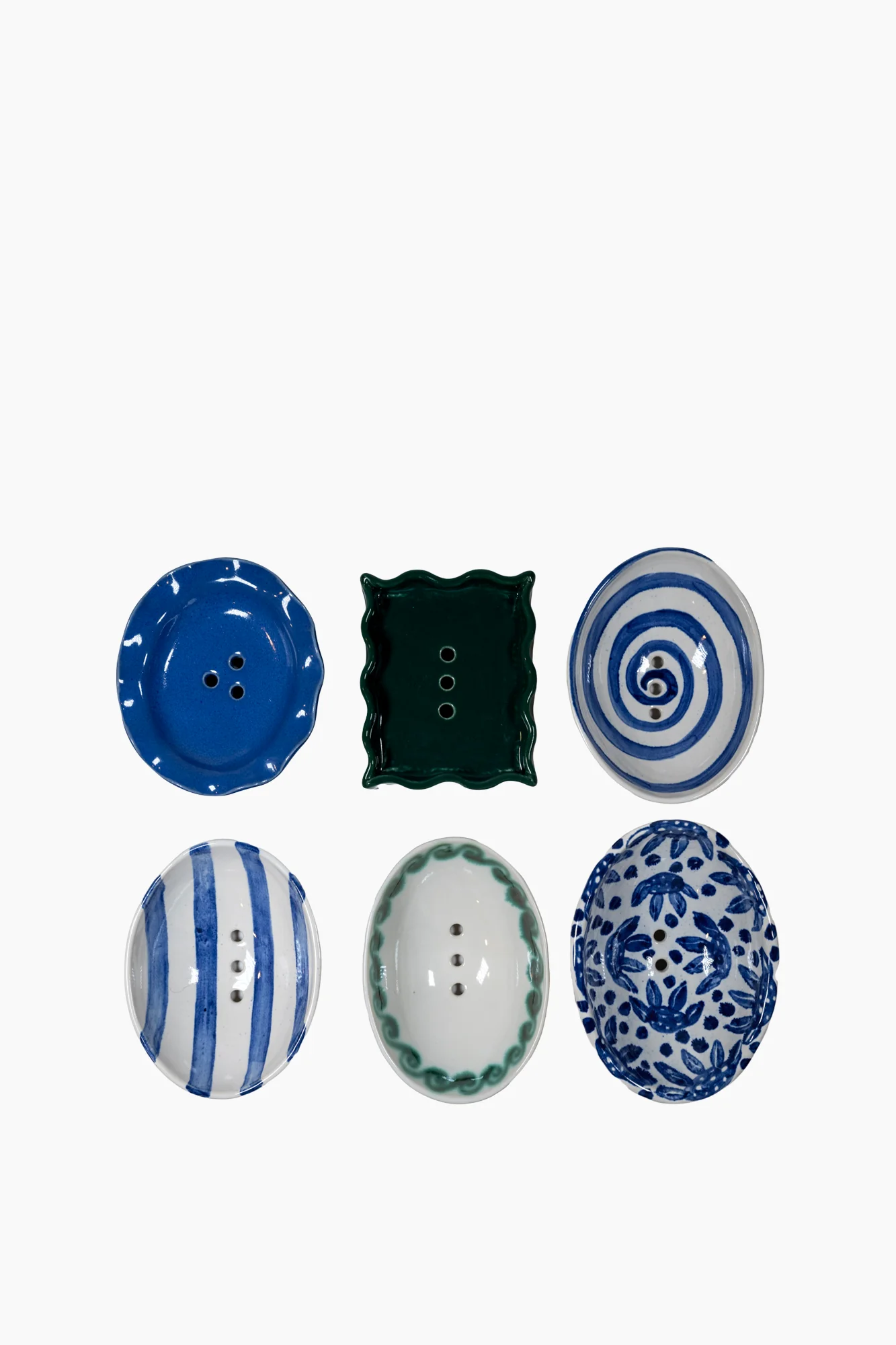 Oval Blue Wave Soap Dish - Image 3
