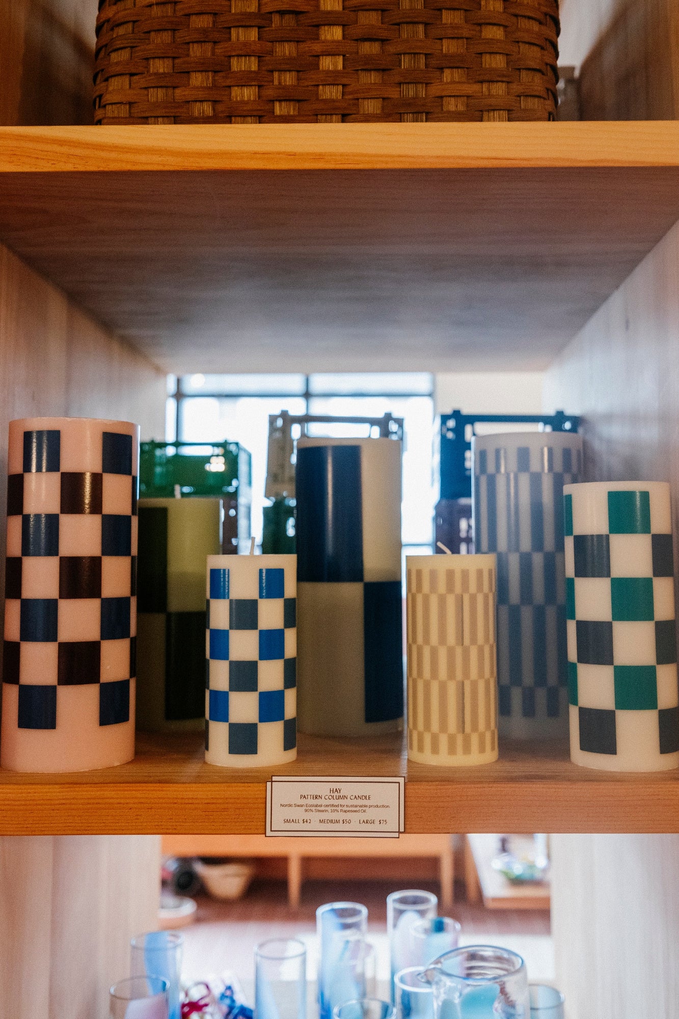 Pattern Column Candle | Small | 3 Colors - Image 5