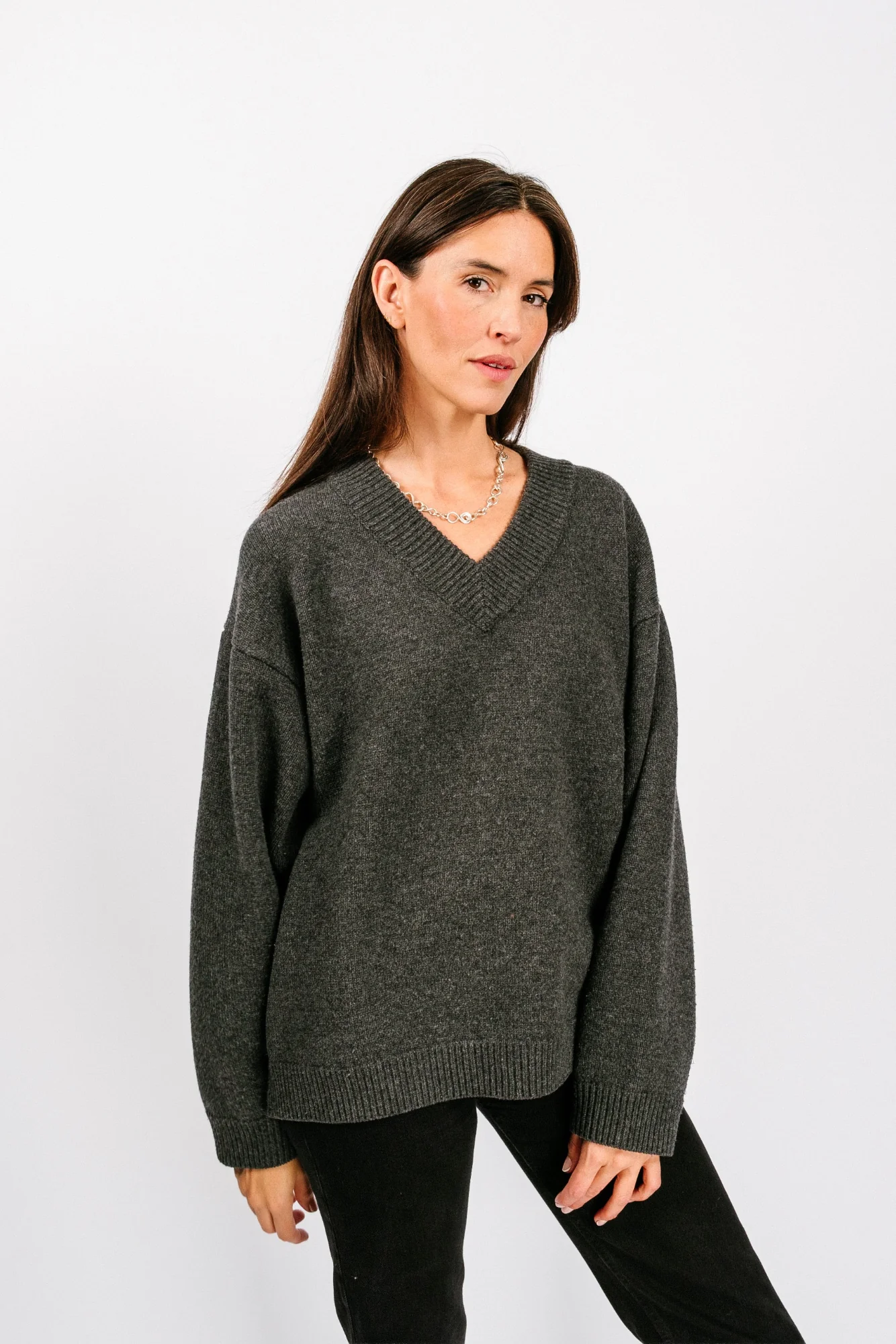 Sloane Vee Sweater - Image 2