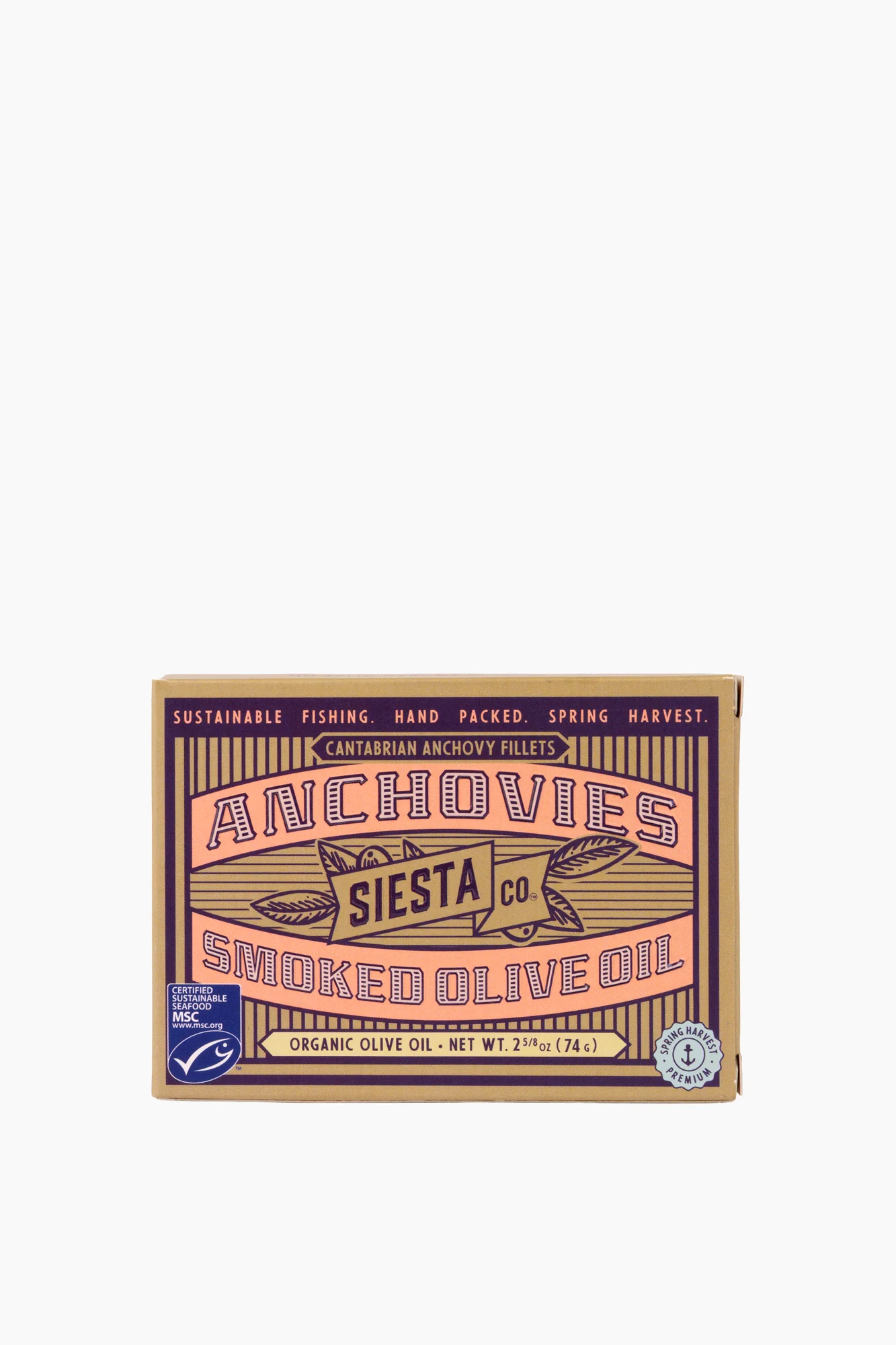Cantabrian Anchovies in Smoked Organic Extra Virgin Olive Oil