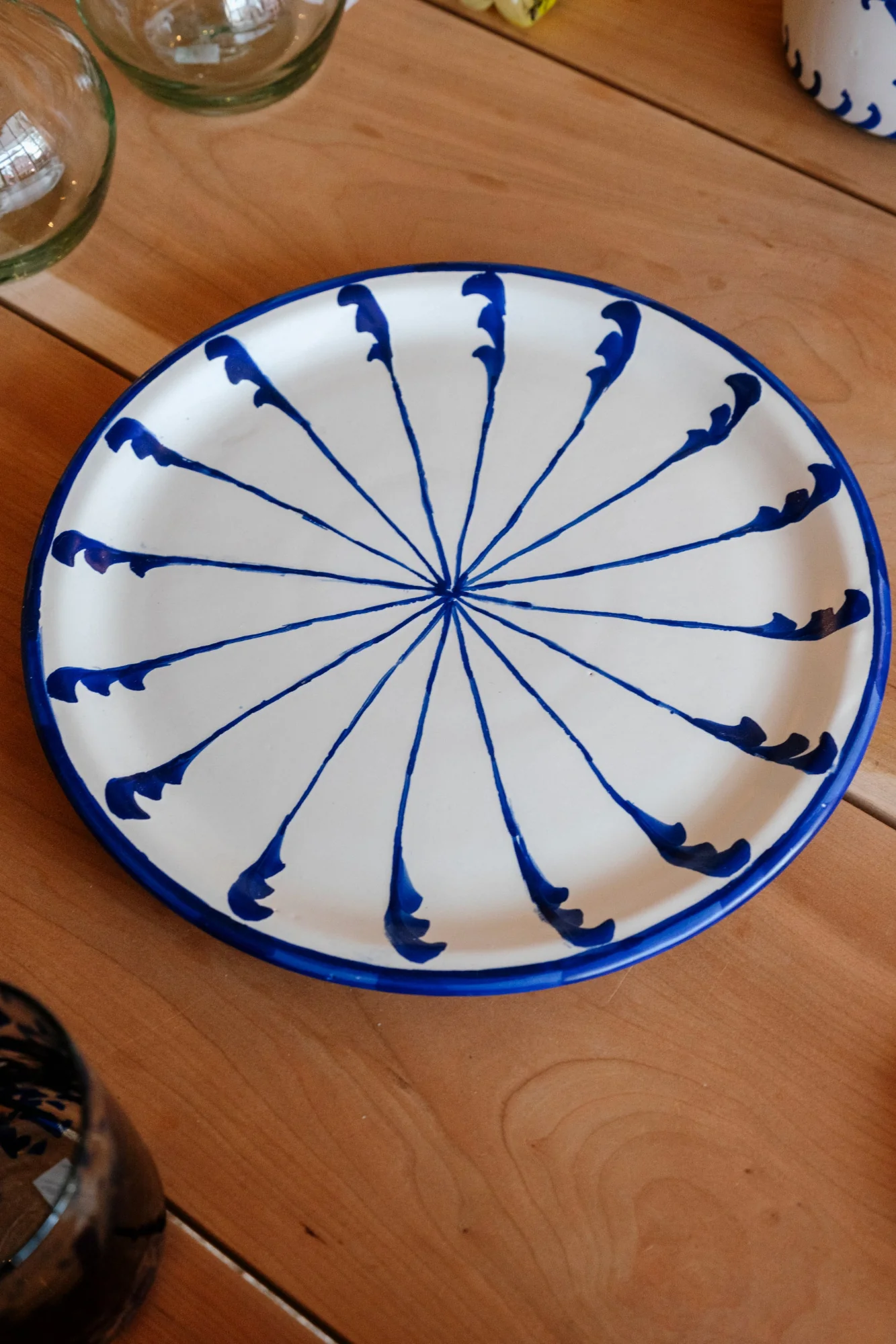 The Candy Cane Dinner Plate | Blue - Image 4