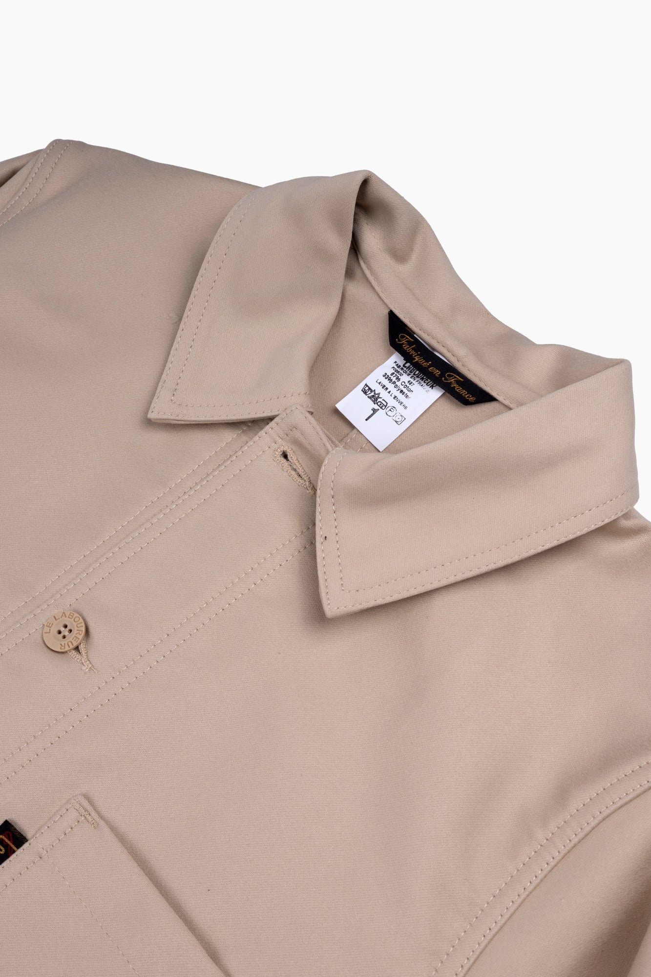 The French Chore Coat | Ecru - Image 8