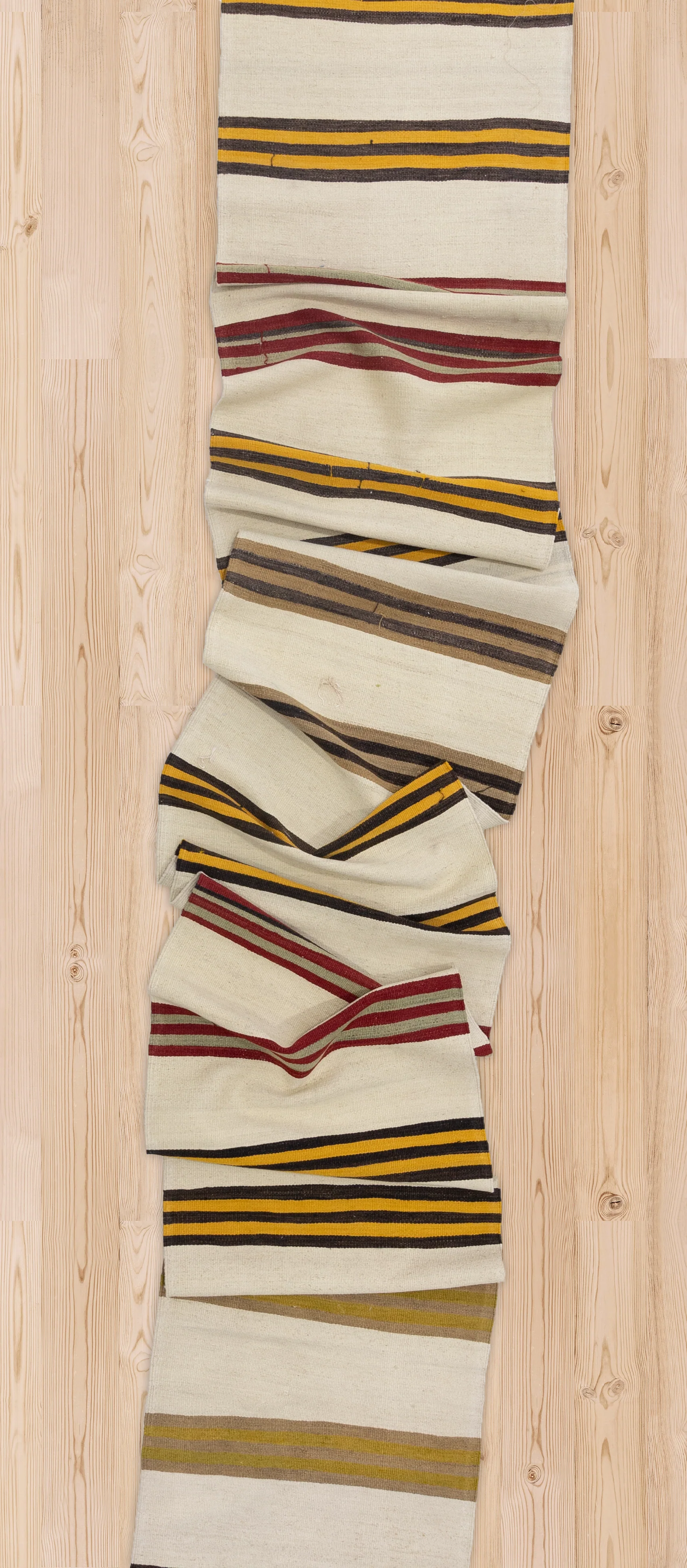 Antique Turkish Hemp Runner Rug - Image 4