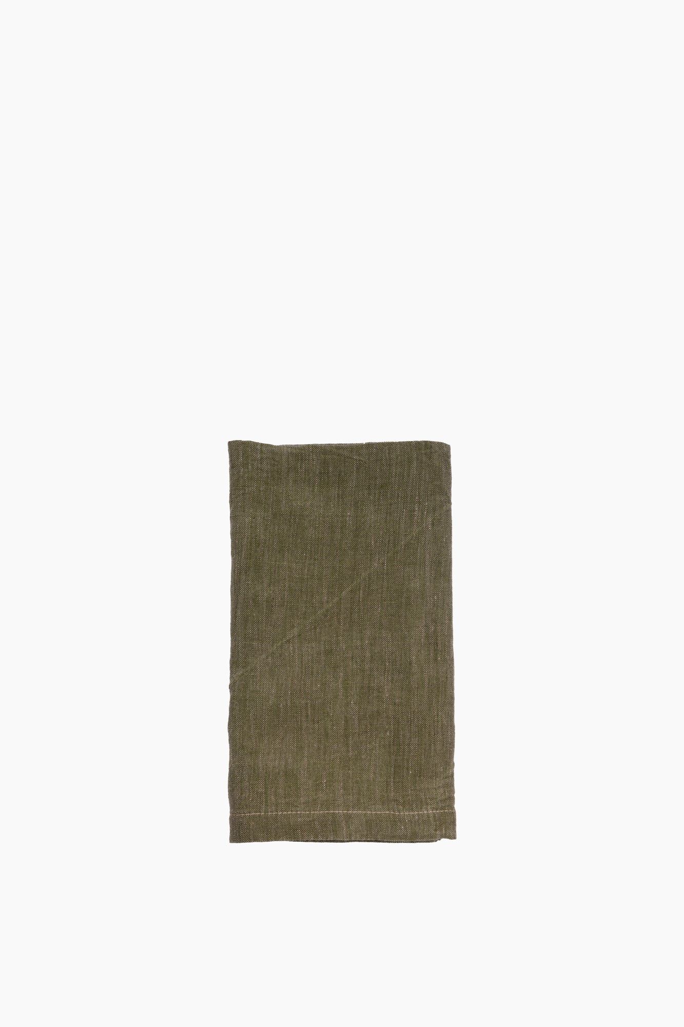 Italian Linen Napkin | Olive - Image 2