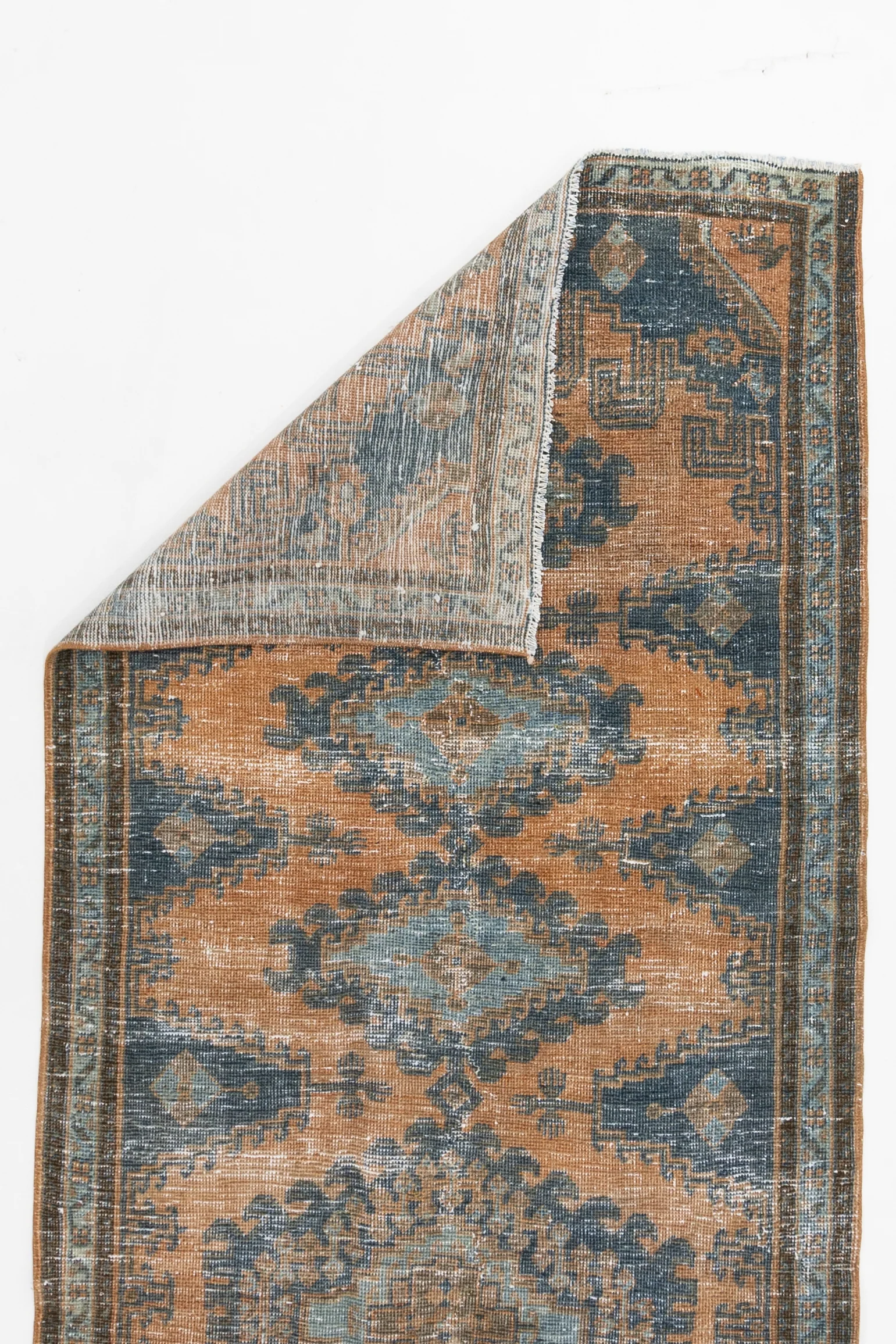 Antique Persian Viss Low Pile Rug - Image 5